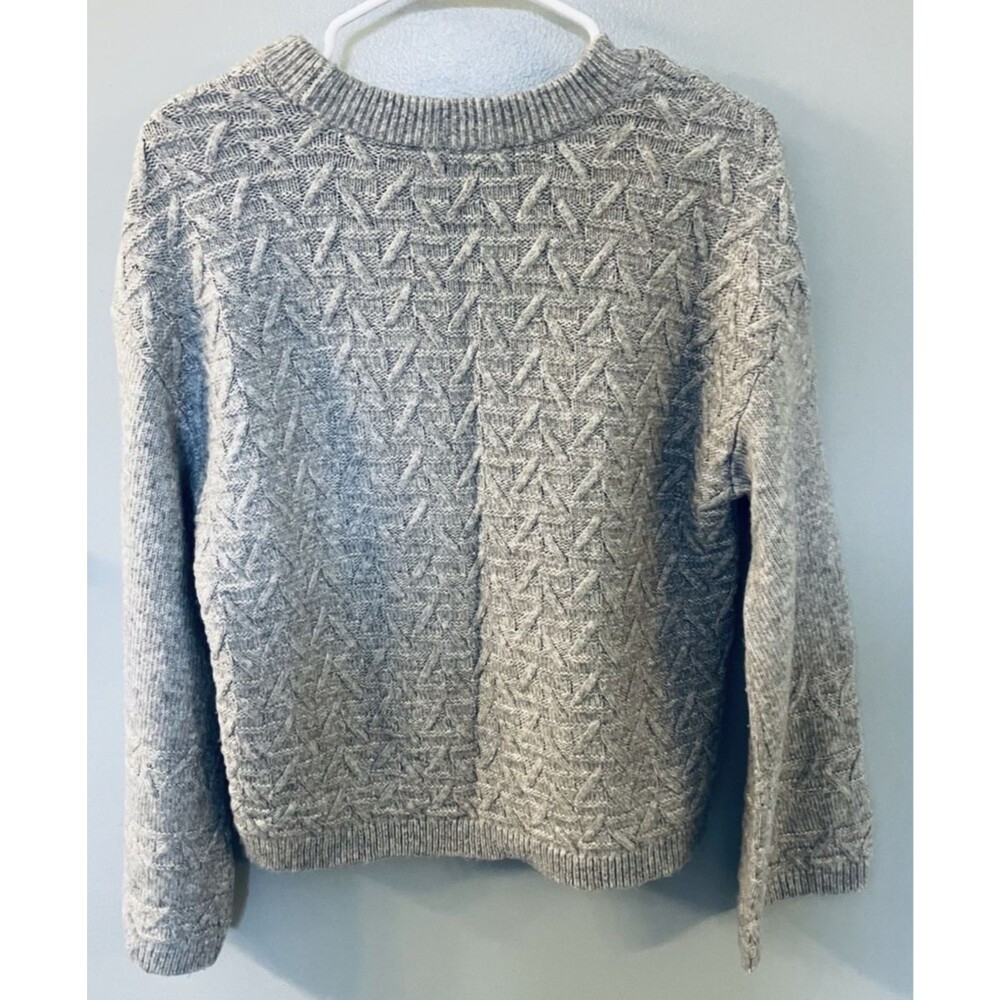 Falls Creek Womens Gray Crew Neck Sweater Size Medium - Picture 7 of 7